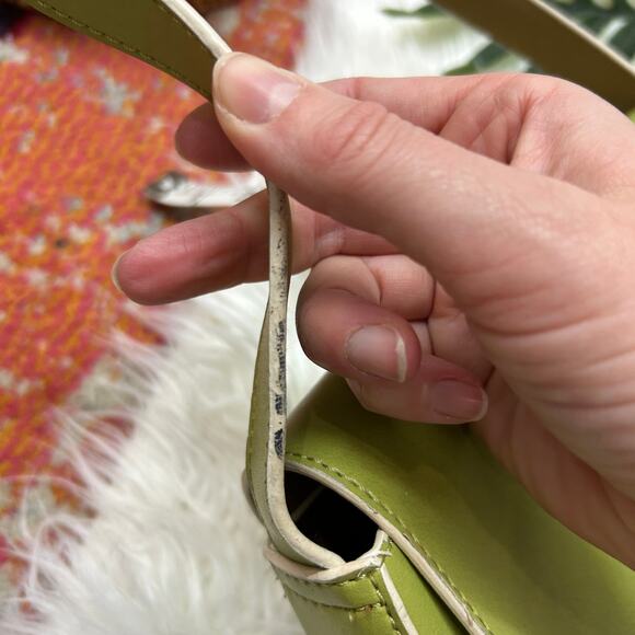Vintage Y2K 2000s Green Mini Shoulder Bag Purse - Picture 9 of 9
